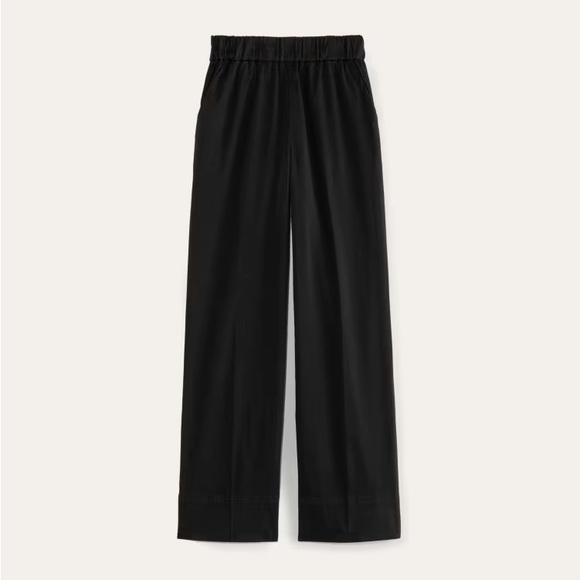 Everlane The Easy Pant Straight Pant Cotton Pull On Elastic Waist Women's Small - Picture 1 of 13